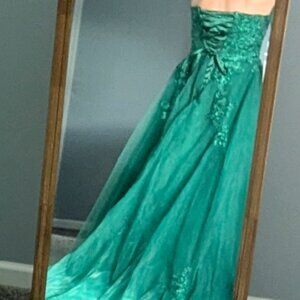 Green Ball gown